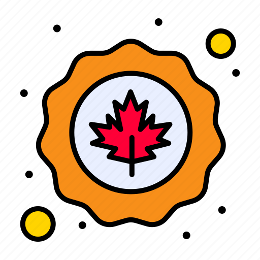 Canada, circle, flag, leaf icon - Download on Iconfinder