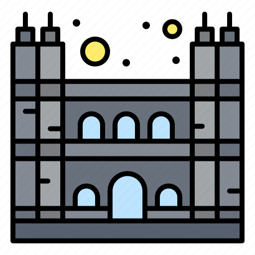 Cartoony, cathedral, dame, notre icon - Download on Iconfinder
