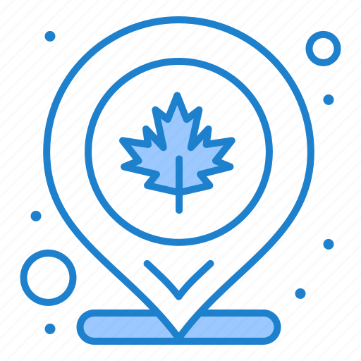 Canada, leaf, location, map icon - Download on Iconfinder