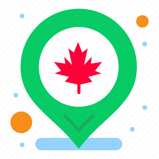 Canada, leaf, location, map icon - Download on Iconfinder
