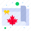 canada, leaf, map, present