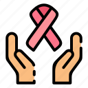 ribbon, cancer ribbon, cancer awareness, solidarity, breast, breast cancer, charity, donation, sympathy