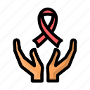 cancer, day, aid, awareness, ribbon