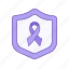 ribbon, protection, shield, world, cancer, awareness, medical, medicine 