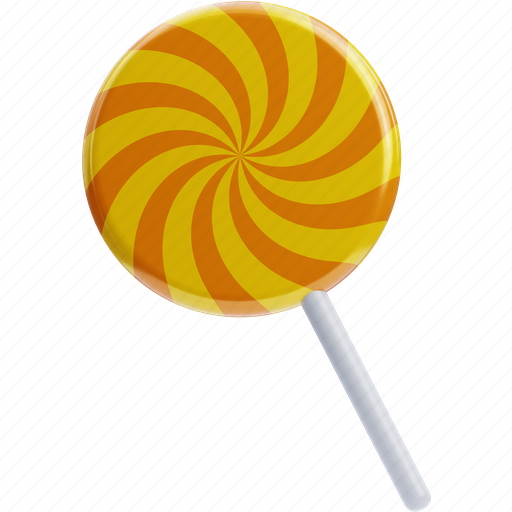 Lollipop, candy, sweet, dessert, sweets, food 3D illustration - Download on Iconfinder