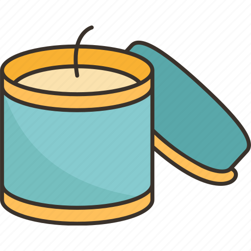 Candle, tin, aroma, scented, packaging icon - Download on Iconfinder