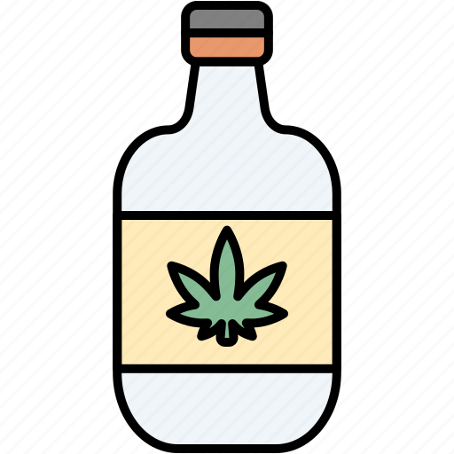 Bottle, cannabidiol, cannabis, drink, drug icon - Download on Iconfinder