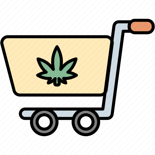 Cart, cannabis, cannabidiol, shopping, drug, buy icon - Download on Iconfinder