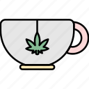 tea, coffee, cannabis, drink, cannabidiol 