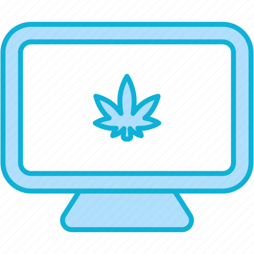 Monitor, display, online shopping, cannabis, cannabidiol, cbd icon - Download on Iconfinder