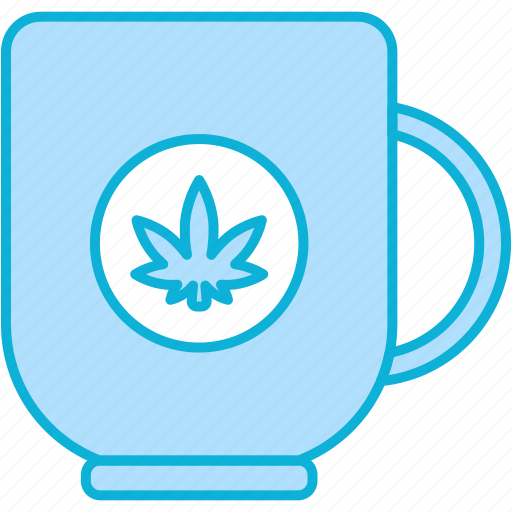 Mug, cannabis, cannabidiol, tea, hot drink icon - Download on Iconfinder