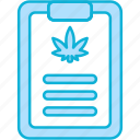 clipboard, document, paper, cannabis, cannabidiol, cbd