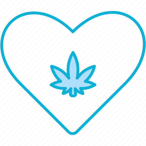 Heart, like, cannabis, cannabidiol, cbd, vote icon - Download on Iconfinder