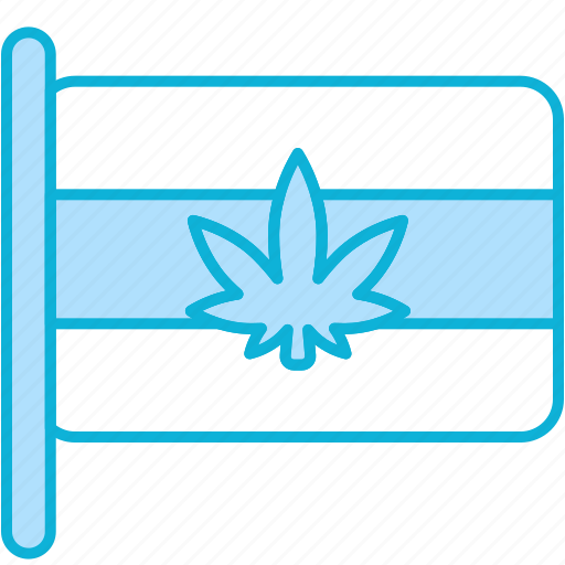 Flag, marijuana, weed, cannabis, leaf icon - Download on Iconfinder