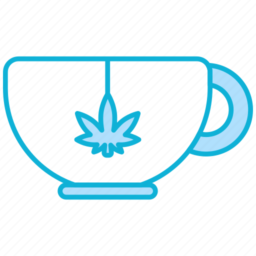 Tea, coffee, cannabis, drink, cannabidiol icon - Download on Iconfinder
