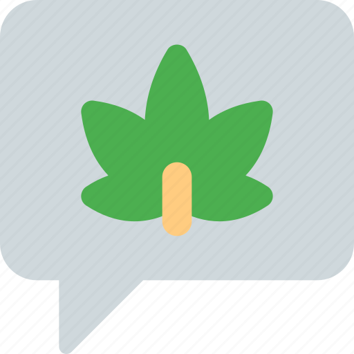 Chat, cannabis, drug icon - Download on Iconfinder