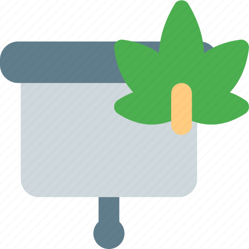 Presentation, cannabis, leaf icon - Download on Iconfinder