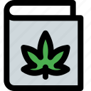 book, cannabis, leaf