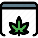 browser, cannabis, leaf