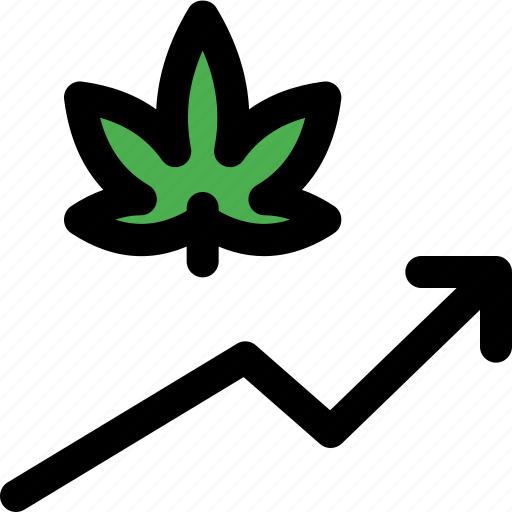 Cannabis, diagram, up icon - Download on Iconfinder