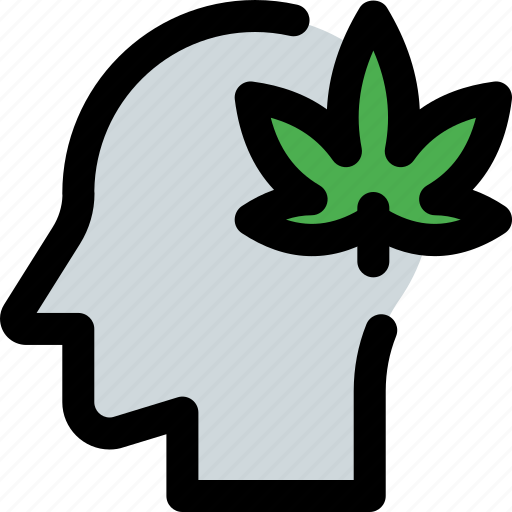 Head, cannabis, drug icon - Download on Iconfinder