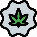 label, cannabis, leaf