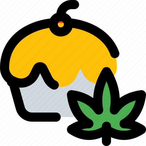 Muffin, cannabis, leaf icon - Download on Iconfinder