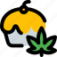 muffin, cannabis, leaf 