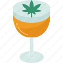 cannabis, cocktail, alcohol, drink, party