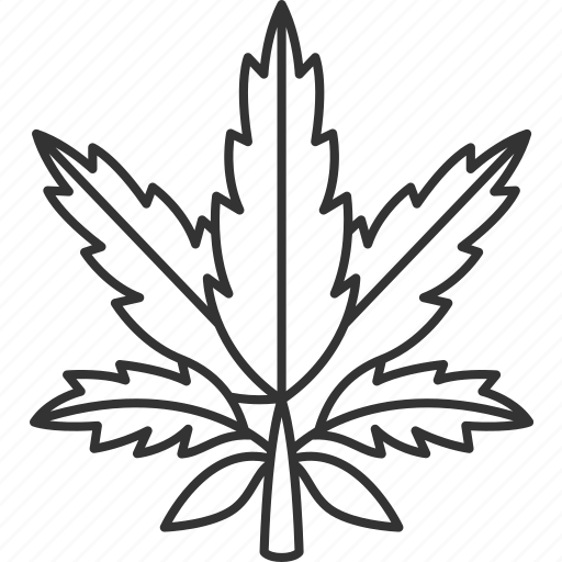 Cannabis, leaf, marijuana, herbal, narcotic icon - Download on Iconfinder