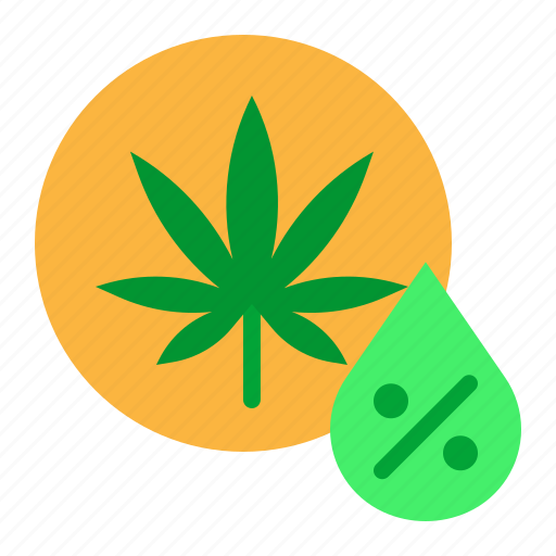 Cannabis, cbd, marijuana, percentage, pure icon - Download on Iconfinder