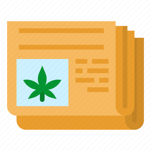 Cannabis, journal, marijuana, news, report icon - Download on Iconfinder