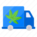 cannabis, marijuana, drug, truck, transportation, delivery, ganja