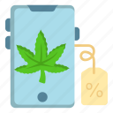 cannabis, marijuana, drug, weed, online, selling, mobile, percentage
