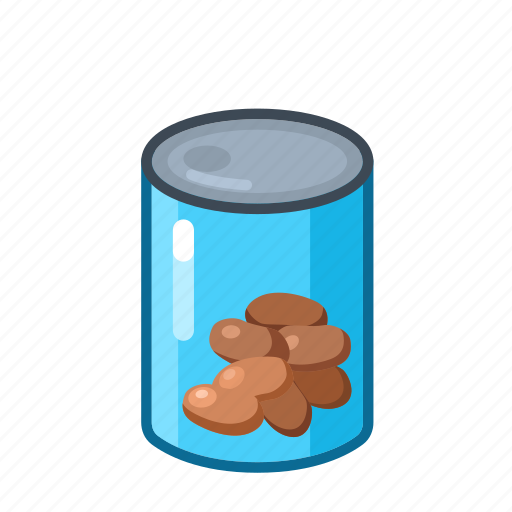 Canned, food, beans icon - Download on Iconfinder
