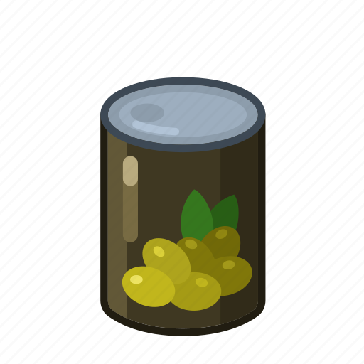 Canned, food, olives icon - Download on Iconfinder