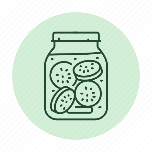 Pickled, chopped, zucchini, eggplant, jar icon - Download on Iconfinder