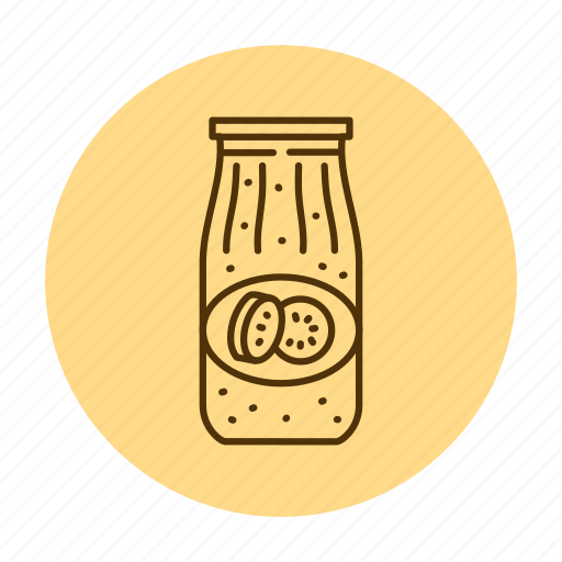 Pickled, zucchini, caviar, jar icon - Download on Iconfinder