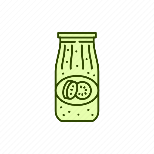 Pickled, zucchini, caviar, jar icon - Download on Iconfinder