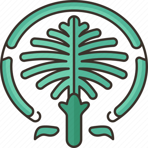 Dubai, palm, jumeirah, arab, emirates icon - Download on Iconfinder