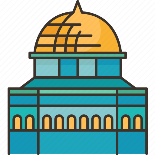 Jerusalem, israel, dome, mosque, landmark icon - Download on Iconfinder