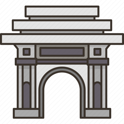 Pyongyang, north, korea, triumphal, monument icon - Download on Iconfinder