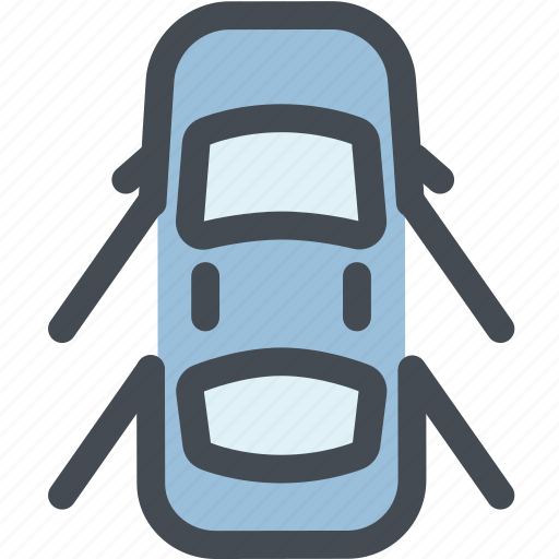 Car, dashboard, doors, doors open, engine, open icon - Download on Iconfinder