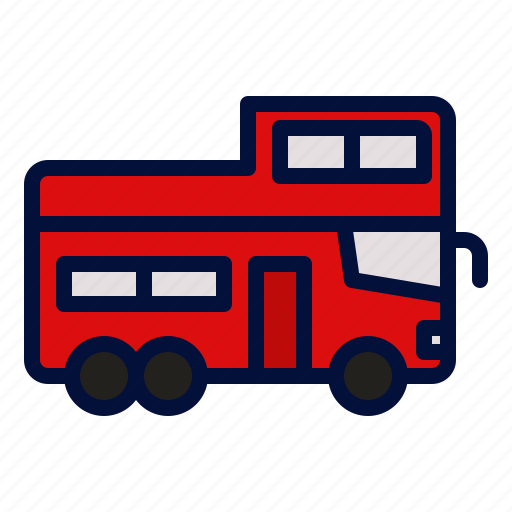 Bus, decker, double, london, transport, transportation, travel icon - Download on Iconfinder