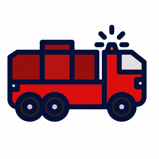 Firetruck, emergency, fire, fighter, rescue, siren, truck icon - Download on Iconfinder