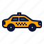 taxi, car, drive, transport, vehicle 