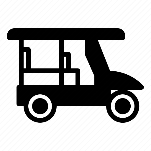 Tuk, auto, three, wheeler, transport icon - Download on Iconfinder