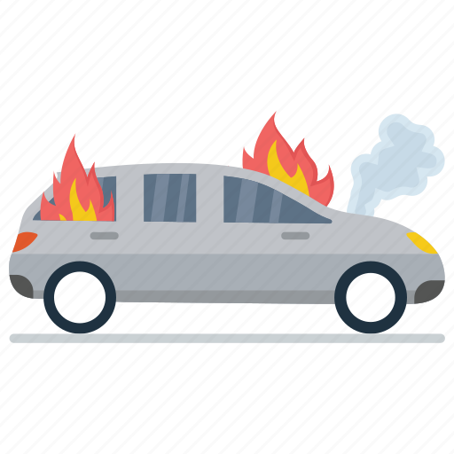 Automobile burning, car burning, car fire, car heated, engine burning icon - Download on Iconfinder