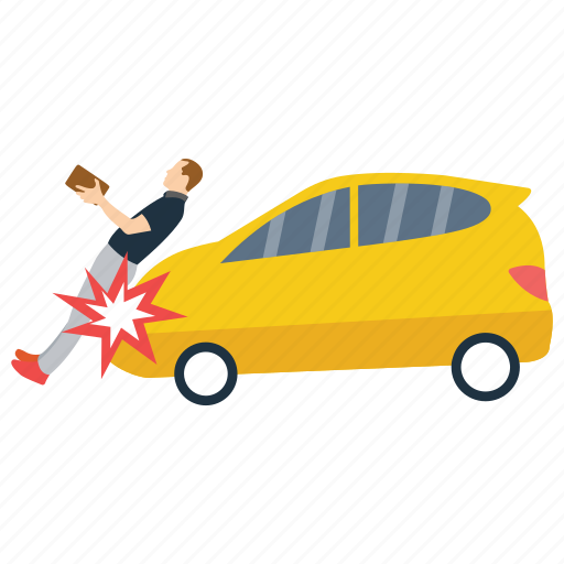 Bodily injury, car accident, car hitting, car injury, human accident icon - Download on Iconfinder