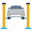 automobile barrier, car garage, car parking, parking lot, parking space 